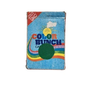 Vintage COLOR BUNCH 1983 by Makers of UNO Card game for Children [Rough Shape] - Picture 1 of 3