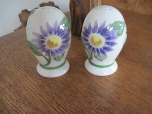Pfaltzgraff EMMA Salt & Pepper Floral Shakers w/Stoppers - Picture 1 of 6