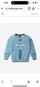 Monte Carlo Typographic Print Crew-Neck Pullover Size 37 10/11 Years Old - Picture 1 of 16