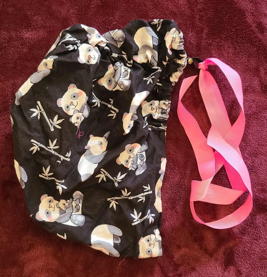 Gorras exfoliantes quirúrgicas hechas a medida Black Panda corbata elástica Foto 1 de 1