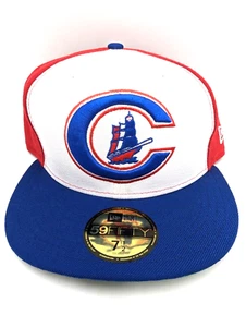 Columbus Clippers Vintage Logo MILB Red White Blue New Era 59Fifty Hat 7 1/2 NOS - Picture 1 of 11