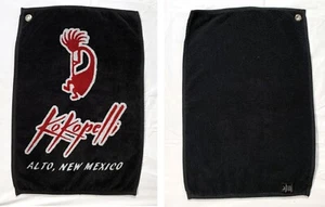 Kokopelli Alto New Mexico Golftasche Handtuch 100% Baumwolle schwarz rot Logo - Bild 1 von 4
