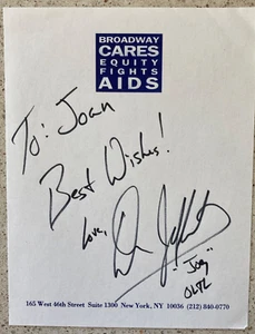 Donnie Jeffcoat Signed / Inscribed BCEFA Paper 4 1/2” X 5 1/2” One Life to Live - Picture 1 of 1