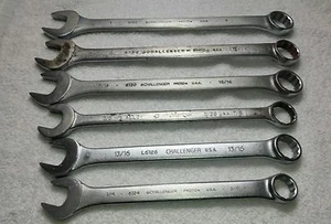 Lotto chiavi combinate Challenger SAE 6 pezzi USA  - Foto 1 di 9