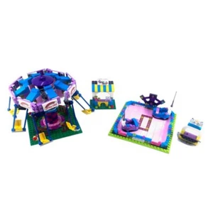 Amusement Park Building Blocks Toy Set with Bumper Car & Swing Ride - Picture 1 of 5