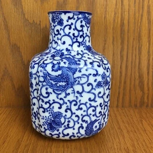 Vintage Japanese Takahashi Porcelain Vase Jar Square 5.5” Tall - Picture 1 of 10