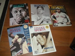 Beckett Baseball Card Monthly (4) + Tuff Stuff Ruth, Mantle, Clemente NM 1995 - Picture 1 of 7
