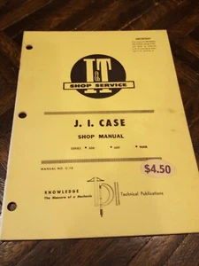CASE IT SERVICE MANUAL 500 600 900B TRACTOR C-10 I&T - Picture 1 of 3