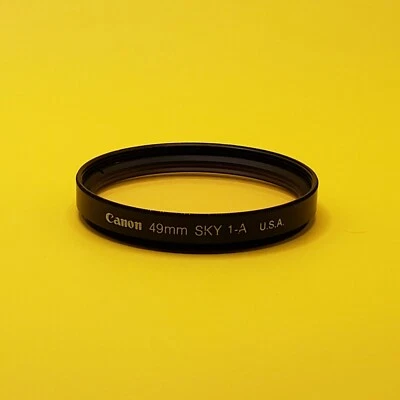 Canon 49 mm Sky 1A Skylight Filter for Nikon Canon Lens Made in USA - Image 1 of 4
