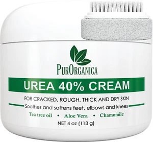 PurSources Urea 40% Foot Cream 4 oz - Best Callus Remover - Moisturizes - Picture 1 of 9