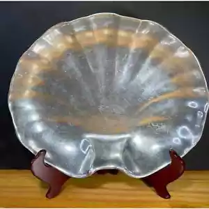 The Wilton Company RWP Serving Plate Sea Shell Pewter Platter Vintage - Picture 1 of 7