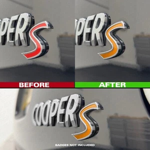 MINI F-Series Cooper S Rear Accent Decal / Sticker - Volcanic Orange F55 F56 F57 - Picture 1 of 1