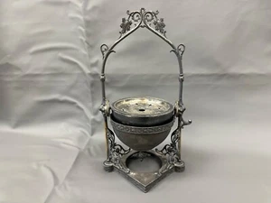 victorian silver plated butter server - Picture 1 of 5