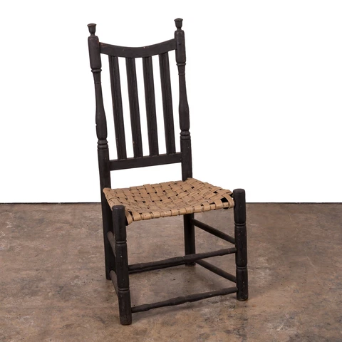 Yoke Banister Back Chair, Connecticut, 18th Century Cover