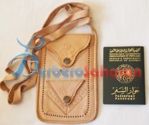 Handmade Algerian pure leather Passport shoulder bag - Bild 1 von 1