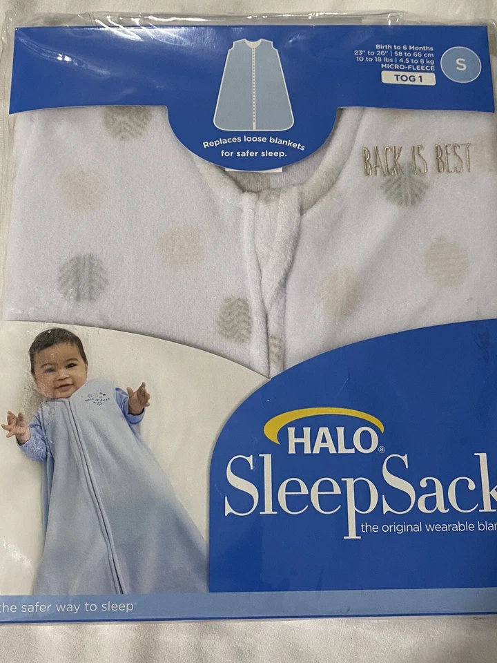 Saco de dormir Halo manta portátil punto boceto blanco pequeño 0-6 meses #4183 Foto 1 de 4