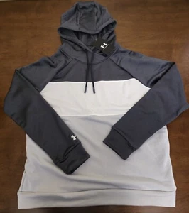 Under Armour Women's Medium Loose Pullover Hoodie Gray/White MSRP - $70 - Picture 1 of 3