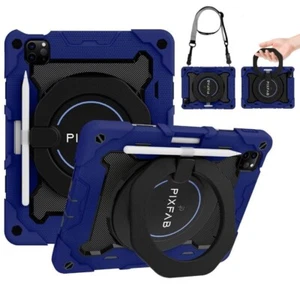 Coque Pour IPAD Air 11 2024 Antichoc Armure Corps Entier Épaule Sangle Housse - Photo 1/17
