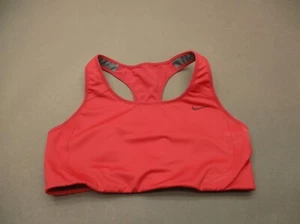 NIKE DRI-FIT Size M Womens Red Lined Wireless Pull On Racer Back Sports Bra 5H - Picture 1 of 5