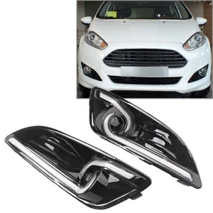 For Ford Fiesta 2013-2016 w/ Turn Signal Lamp LED Daytime Running Fog Light CAR - Picture 1 of 8