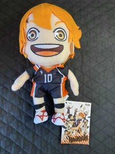 NEU Haikyu!! Shoyo Hinata #10 Plüschtier 9 Zoll orange schwarz Stofftier Puppe Crunchyroll Neu mit Etikett - Bild 1 von 7