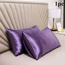 Satin Pillowcase Soft Silk Pillow Cushion Covers Home Decor Bed Bedding -
