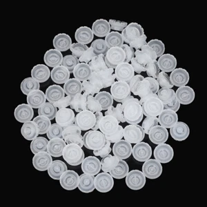 100pcs/Bag False Eyelashes Blooming Cups Lashes Glue Holder Plastic Stand Mak-$4 - Picture 1 of 13