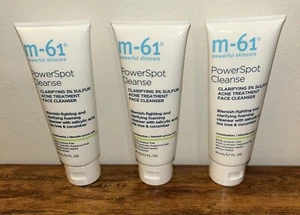3x m-61 Powerful Skincare PowerSpot Cleanse Acne Treatment Face Cleanser 1.7 Oz - Picture 1 of 12
