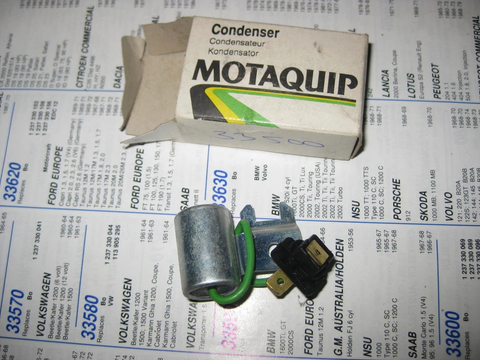 BOSCH IGNITION CONDENSER - FITS: VOLVO 140 142 144 145 240 & ALFA ROMEO SPIDER - Image 1 of 1