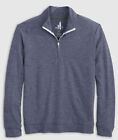 Johnnie-O Vaughn Striped Prep-Formance 1/4 Zip Pullover Twilight Size Small $118