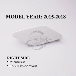 Tapa cubierta de lavadora de faros del lado derecho para VW Passat B8 3G 2015-2018 blanco puro - Imagen 1 de 9