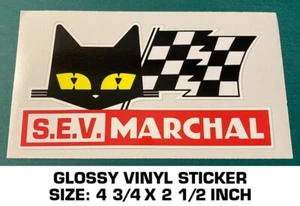 S.E.V. MARCHAL VINYL STICKER DECAL 24 HOURS LEMANS - GT40-VINTAGE RACING - SCCA - Picture 1 of 2