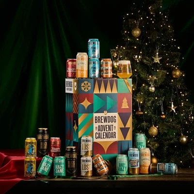 Brewdog Advent Calendar 2025 Exclusive 24 Pack Beers 1 Glass Christmas Gift Set - Image 1 of 2