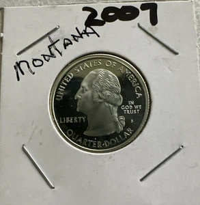 Washington Quarter 2007 90 % plata #A/11 Montana moneda muy bonita prueba - Imagen 1 de 2