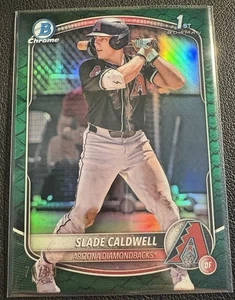 2025 Bowman: SLADE CALDWELL - Chrome Prospects REPTILIAN Green /99 RC 1st BCP-21 - Bild 1 von 2