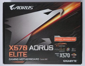 GIGABYTE X570 AORUS ELITE AM4 AMD X570 SATA 6Gb/s USB 3.0 ATX Mainboard - Bild 1 von 5