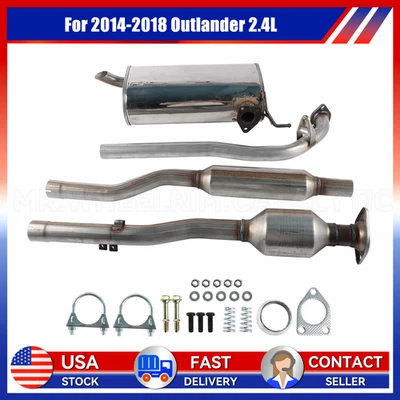 Cat Converter, Resonator & Muffler Mitsubishi Outlander 2.4L 2014 To 2018 - Image 1 of 4