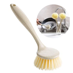 Spazzola Pulizia Cucina Manico Lungo Multifunzione Pentola Padella Lavastoviglie Spazzola - Foto 1 di 11