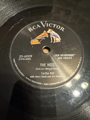 RCA Victor 78 RPM Eartha Kitt - The Heel / My Heart’s Delight 20-6009 V++ - Image 1 of 4