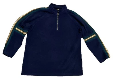 Suéter Sudadera Pullover Sudadera De Colección Woolrich Polartec Polar Para Hombres L Azul 1/4 Cremallera Foto 1 de 4