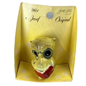 Figura de libro de lectura de mini búho Josef Originals For George Good de colección en tarjeta de tienda - Imagen 1 de 15