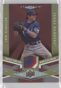 Toppa 2009 Upper Deck Spectrum Swatches Maroon /25 Ian Kinsler #SS-IK - Foto 1 di 4