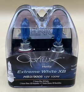HELLA HB3 9005 12V 100W XENON FOR WHITE XB BULB (PAIR) - Picture 1 of 3