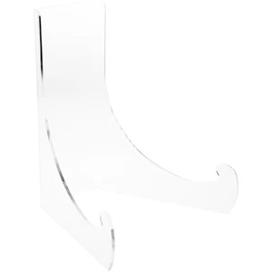 Plymor Clear Acrylic Flat Back Easel w/ Deep Support Ledges 15"H x 12.5"W x 12"D - Picture 1 of 2