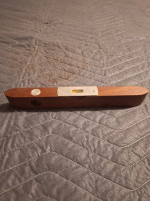 Vntg Stevens No. 400 Wood Body Torpedo Level,8-3/4",2 Intact Vials & Bubbles,EXC - Image 1 of 4
