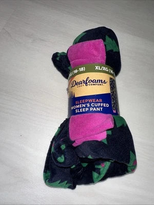 Pantalones de dormir para mujer Dearfoams con puños. Acogedora comodidad. Árboles nuevos talla XL (16-18) Foto 1 de 4
