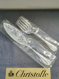 Christofle Malmaison couvert de service à poisson en métal argenté - Imagen 1 de 15
