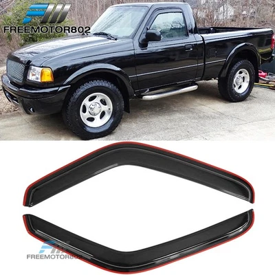 Se adapta a 93-11 Ranger 94-10 Mazda B2300 en canal viseras de ventana protector solar de lluvia 2 piezas Foto 1 de 4
