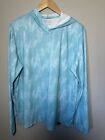 Patagonia Mens Capilene Cool Daily Graphic Hoody Relaxed Blue Camo Size Medium