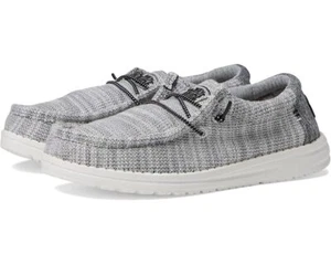 Hey Dude Kids Wally Youth Stretch Slip On Shoes - Yin Yang NWB - Picture 1 of 7